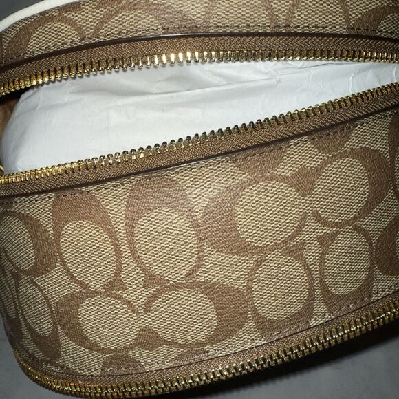 NWT Coach Court Brown Backpack In Blocked Signature Canvas $498 Retail - Picture 13 of 15